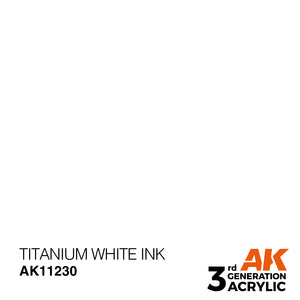 AK Acrylic - Titanium White INK 17ml