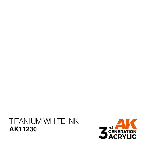 AK Acrylic - Titanium White INK 17ml