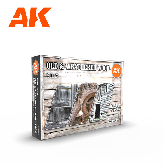 AK Acrylic – Old and Weathered Wood Vol 2 Set