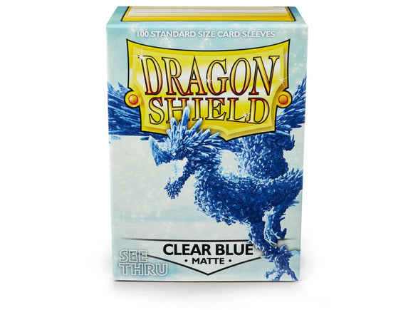 Dragon Shield Card Sleeves: Matte Clear Blue (100)
