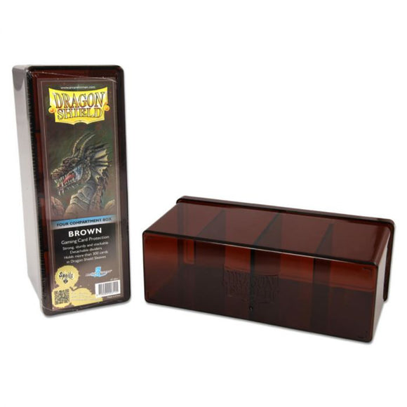 Dragon Shield: Four-Compartment Box - Brown