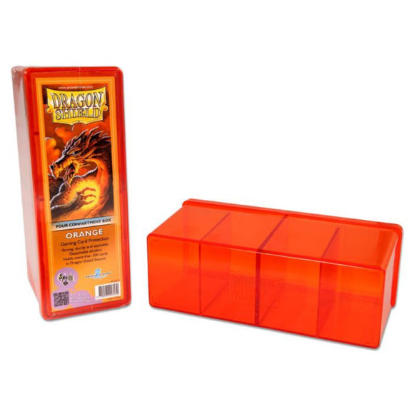 Dragon Shield Four-Compartment Box - Orange
