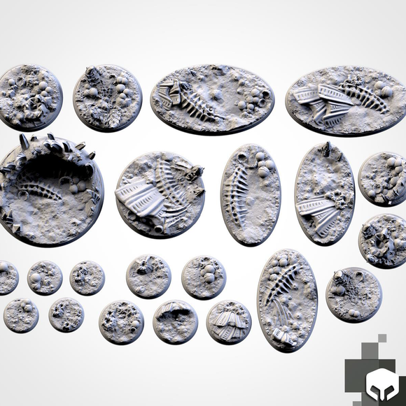 Filthy Casual Bases: 40mm Alien Bases (3)