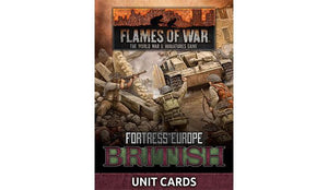 FoW: British Unit Cards (Late War x24 cards)