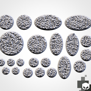 Filthy Casual Bases: 25mm Boneyard Bases (5)