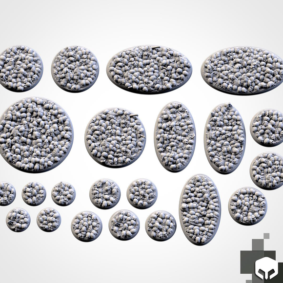 Filthy Casual Bases: 25mm Boneyard Bases (5)