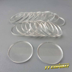 TTCombat - Round Clear Bases (30mm)