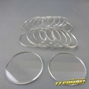 TTCombat - Round Clear Bases (40mm)