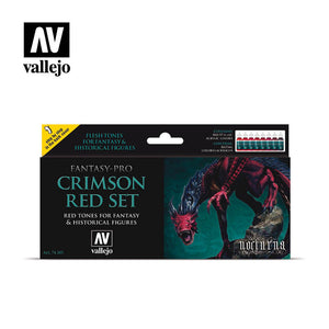 Vallejo Fantasy Pro - Crimson Red Set