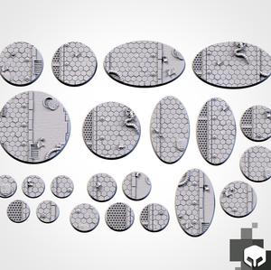 Filthy Casual Bases: 40mm Cyber Bases (3)