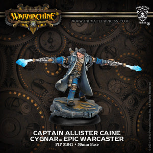 Warmachine Cygnar: Epic Caster Captain Allister Cain