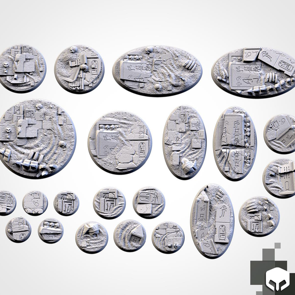 Filthy Casual Bases: 25mm Egyptian Bases (5)