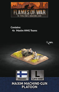 FoW:  Maxim MG Platoon - Finnish