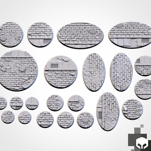 Filthy Casual Bases: 25mm Urban Bases (5)