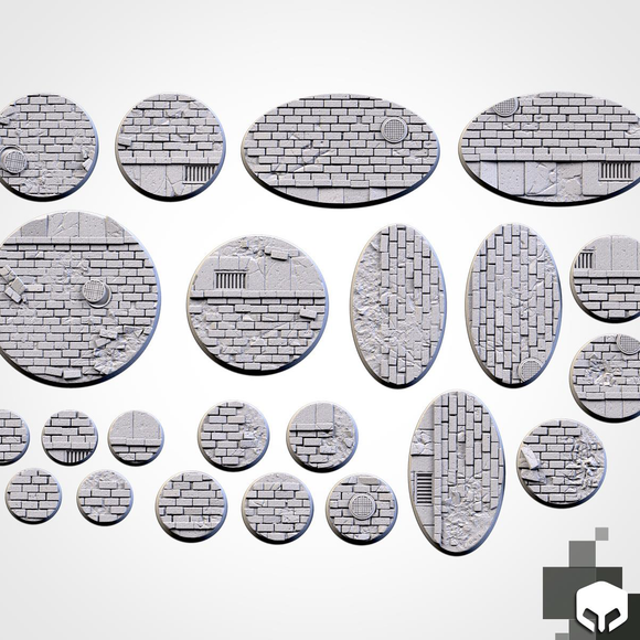 Filthy Casual Bases: 40mm Urban Bases (3)