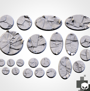 Filthy Casual Bases: 25mm Frozen Bases (5)