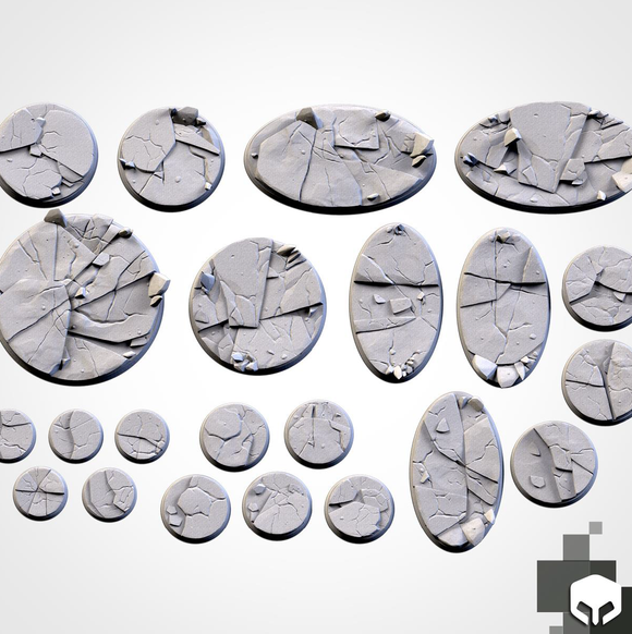 Filthy Casual Bases: 40mm Frozen Bases (3)
