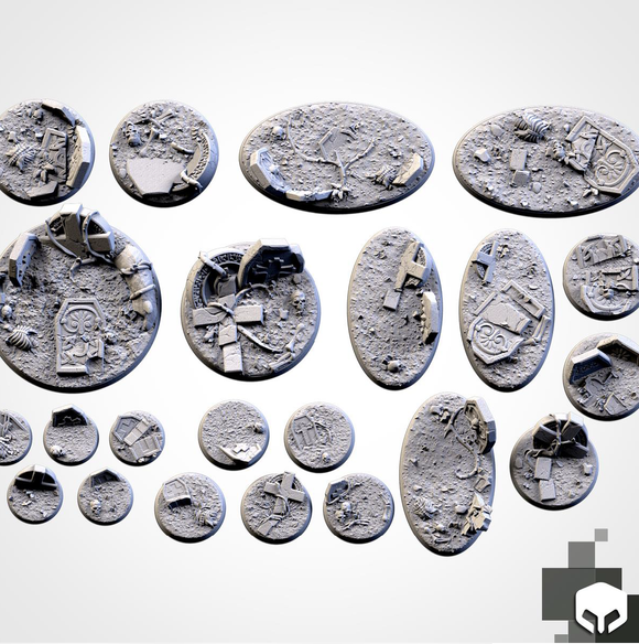 Filthy Casual Bases: 25mm Graveyard Bases (5)