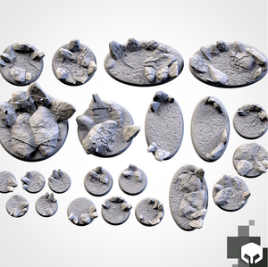 Filthy Casual Bases: 25mm Hellscape Bases (5)