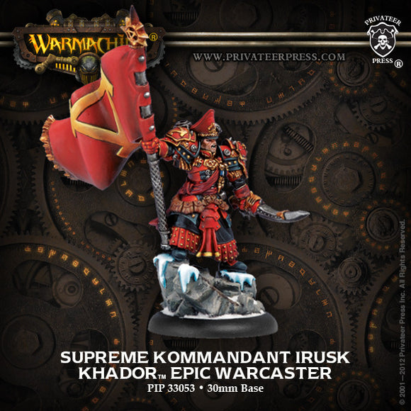 Warmachine Khador: Warcaster Supreme Kommandant Irusk