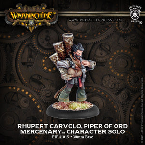 Warmachine Mercenaries: Rhupert Carvolo, Piper of Ord