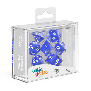 oakie doakie DICE RPG Set Translucent: Blue (7)