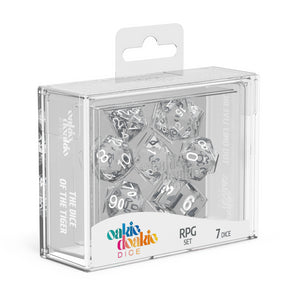 oakie doakie DICE RPG Set Translucent: Clear (7)