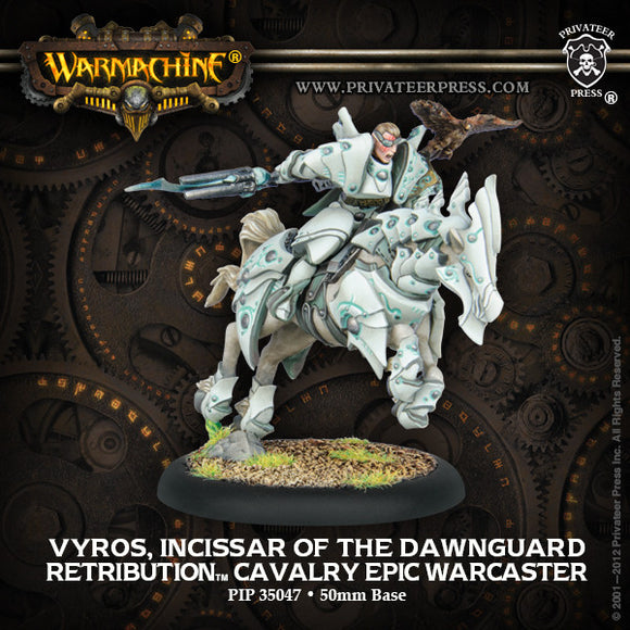 Warmachine Retribution: Vyros, Incissar of the Dawnguard Cavalry Epic Warcaster BOX