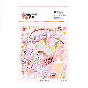 Rosie's Studio "Celebrate You" cardstock diecuts