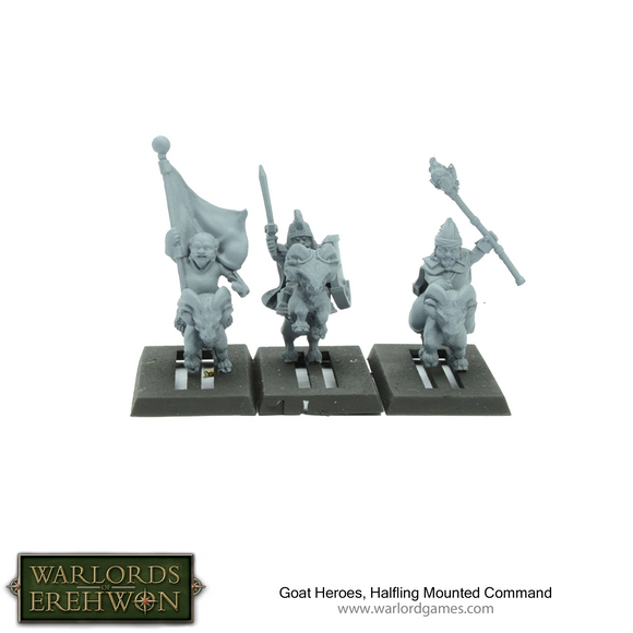 Warlords of Erehwon: Goat Heroes, Halfling Mounted Command