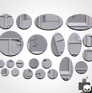 Filthy Casual Bases: 25mm Factory Bases (5)