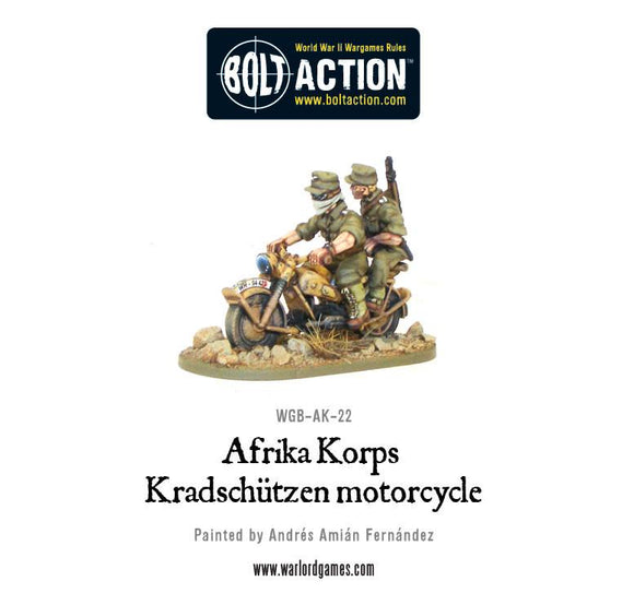 Bolt Action: Afrika Korps Kradschutzen motorcycle