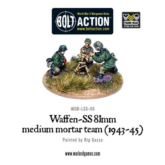 Bolt Action: Waffen-SS 81mm medium mortar team (1943-45)