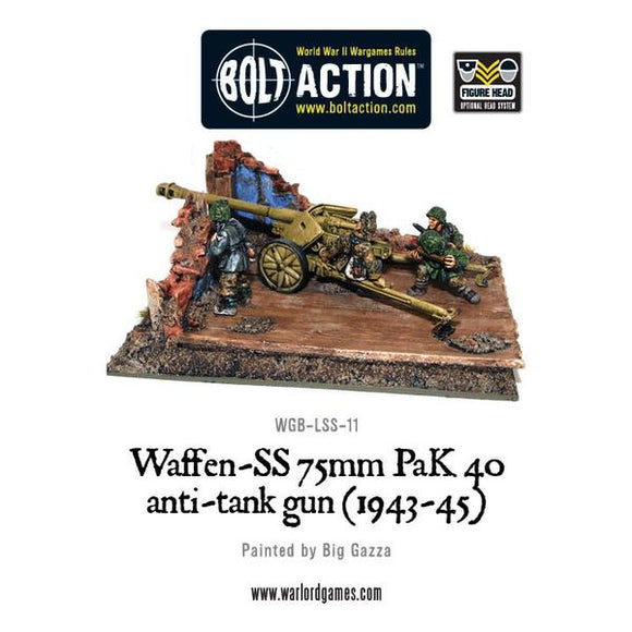 Bolt Action: Waffen-SS 75mm PaK 40 anti-tank gun (1943-45)