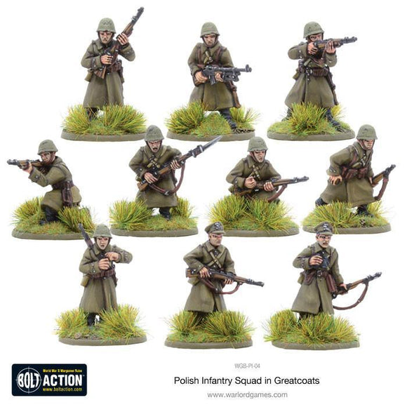 Bolt Action: Polish Infantry Squad in greatcoats