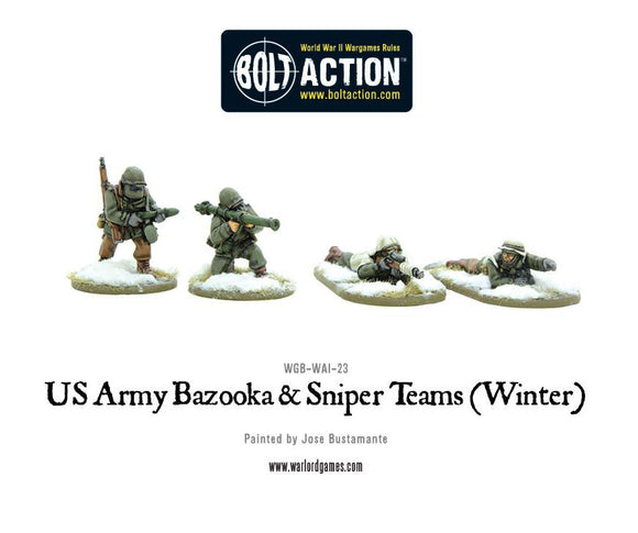 Bolt Action: US Army Bazooka and Sniper teams (Winter)
