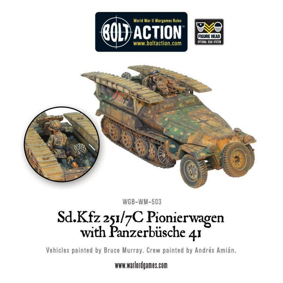Bolt Action: Sd.Kfz 251/7C Pionierwagen with panzerbuchse 41