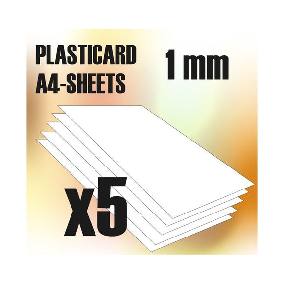 Green Stuff World: ABS Plasticard A4 - 1 mm COMBOx5 sheets