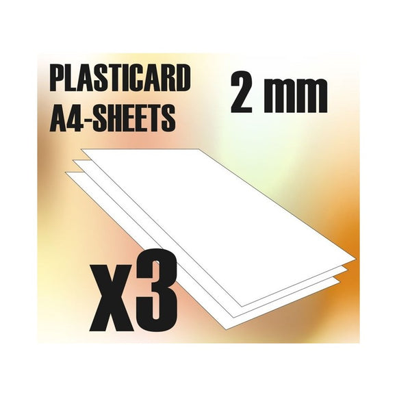 Green Stuff World: ABS Plasticard A4 - 2 mm COMBOx3 sheets