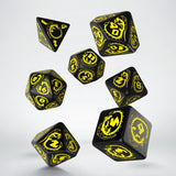 Q-workshop: Dragons Black & yellow Dice Set (7)