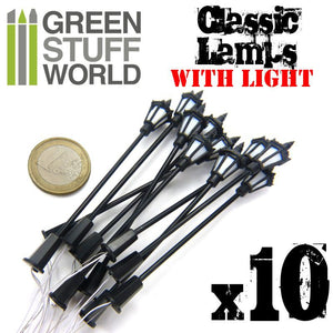 Green Stuff World: 10x Classic Lamps with LED Lights