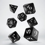 Q-workshop: Classic RPG Black & White Dice Set (7)