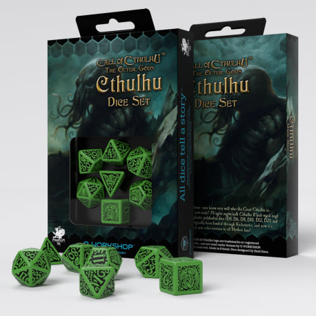 Q-workshop: Call of Cthulhu The Outer Gods Cthulhu Dice Set (7)