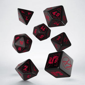 Q-workshop: Cyberpunk Red RPG Dice Set (7)