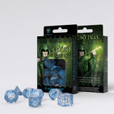 Q-workshop: Elvish Translucent & blue Dice Set (7)