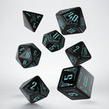 Q-workshop: Galactic Black & blue Dice Set (7)