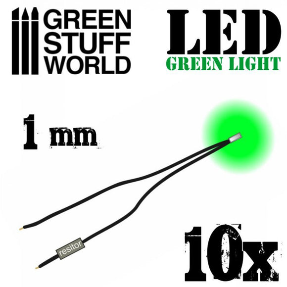 Green Stuff World: Green LED Lights - 1mm