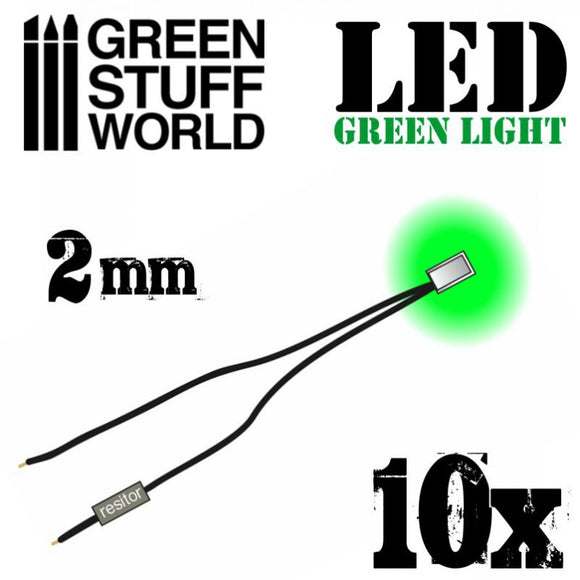 Green Stuff World: Green LED Lights - 2mm