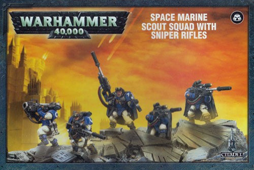 Warhammer 40K: Space Marine Scouts with Sniper Rifles
