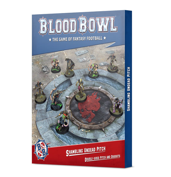 Blood Bowl: Shambling Undead Pitch: Double-sided Pitch and Dugouts